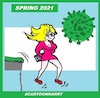 Cartoon: Spring 2021 (small) by cartoonharry tagged spring2021,jump,corona,cartoonharry