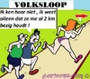 Cartoon: Volksloop (small) by cartoonharry tagged joggen,volksloop,meisje,jongens,cartoon,cartoonist,cartoonharry,dutch,toonpool