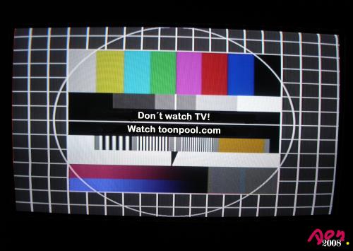 Cartoon: Dont watchTV! Watch toonpool.com (medium) by Vanessa tagged tv,toonpool,internet,testbild,fernsehen,lcd