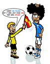 Cartoon: Fellaini Offside (small) by roundheadillustration tagged football soccer everton belgium