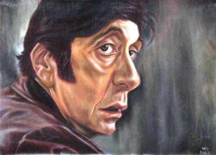 Cartoon: Al Pacino (medium) by David Pugliese tagged caricature,al,pacino,cartoon,oil,painting