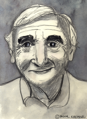 Cartoon: Charles Aznavour (medium) by Pascal Kirchmair tagged liedtexter,komponist,armenier,france,film,schauspieler,frankreich,portrait,cartoon,caricature,karikatur,chansonnier,aznavour,charles