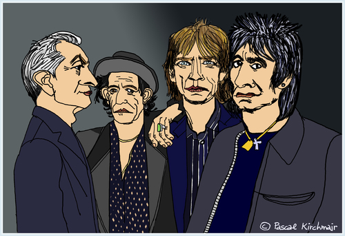 Cartoon: The Rolling Stones (medium) by Pascal Kirchmair tagged rolling,stones,mick,jagger,keith,richards,ronnie,wood,charlie,watts,cartoon,caricature,karikatur,portraits,dibujo,retratos,zeichnung,illustration,drawing,dessin,desenho,disegno,rolling,stones,mick,jagger,keith,richards,ronnie,wood,charlie,watts,cartoon,caricature,karikatur,portraits,dibujo,retratos,zeichnung,illustration,drawing,dessin,desenho,disegno