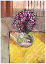 Cartoon: Bouquet of flowers (small) by Pascal Kirchmair tagged blumenstrauß,vase,aquarell,gouache,fleurs,flowers,watercolour,pascal,kirchmair,illustration,picture,painting,dipinto,pintura,peinture,cuadro,quadro