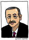Cartoon: Recep Tayyip Erdogan (small) by Pascal Kirchmair tagged recep,tayyip,erdogan,caricature,karikatur,cartoon,portrait