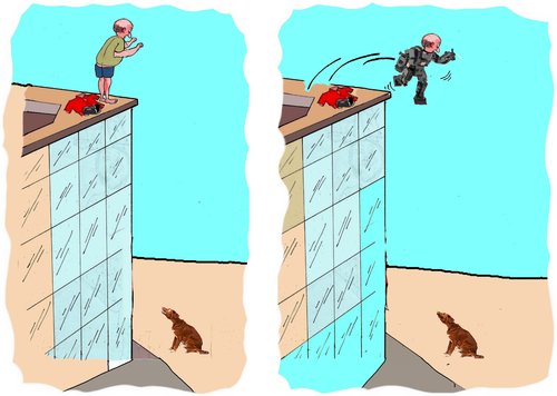 Cartoon: Doggone! (medium) by kar2nist tagged dog,fear,suicide