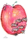 Cartoon: universal apple (small) by axinte tagged axi