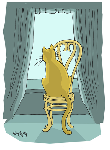 Cartoon: cat (medium) by mitya_kononov tagged cat
