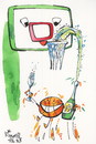 Cartoon: Good luck! (small) by Kestutis tagged good,luck,fans,new,year,sports,humor,basketball,christmas,champagne,kestutis,lithuania