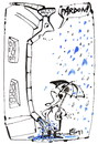 Cartoon: HAPPENING IN THE RAIN (small) by Kestutis tagged umbrella regenschirm rain happening pardon