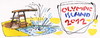 Cartoon: OLYMPIC ISLAND. Diving (small) by Kestutis tagged diving,olympic,island,london,2012,summer,billiards,pool,water,insel,romance,sport,kestutis,siaulytis,lithuania,comic,comics,strip,ocean,palm