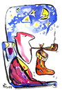 Cartoon: WAITING SANTA CLAUS (small) by Kestutis tagged santa claus happy new year pipes
