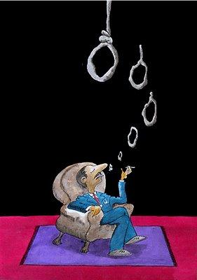 Cartoon: EL FUMADOR (medium) by HCATALAN tagged fumador,salud,muerte,cigarrillo,cigar,smoke,healt