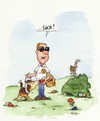 Cartoon: ostern (small) by ms rainer tagged ostern blind blindenhund ostereier