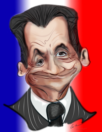 nicolas sarkozy. Cartoon: Nicolas Sarkozy