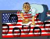 Cartoon: Bye bye Bush! (small) by Vejo tagged obama politics america