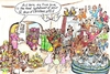 Cartoon: 12 Days of Christmas Gifts (small) by Alan tagged christmas,12,twelve,days,gifts,swans,lords,ladies,partidge,rings,geese,hens,doves,pipers,drummers,birds,maids