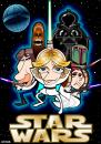 Cartoon: Star Wars (small) by spot_on_george tagged star,wars,jedi,darth,vader,wooky,luke,skywalker,caricature