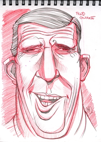 Cartoon: Caricature sketch of Fred Gwynne (medium) by McDermott tagged caricature,fredgwynne,munsters,car54,tv,tvland,movies,mcdermott,new,actor