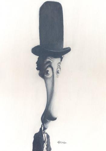 Cartoon: Chaplin (medium) by manohead tagged caricatura,caricature,manohead