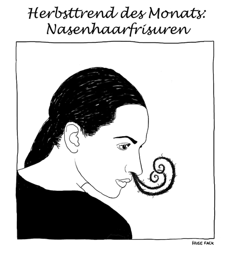Cartoon: Upcoming trend (medium) by Huse Fack tagged trend,frisur,friseur