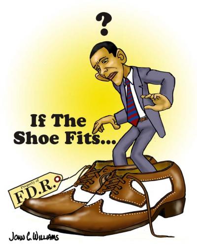 Shoe on Cartoon  If The Shoe Fits     Medium  By Saltpppr Tagged Barak Obama