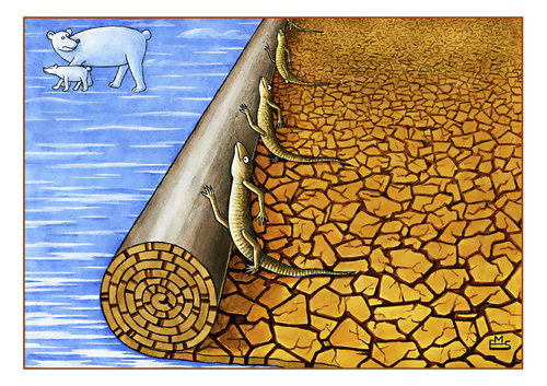 Cartoon: Global Warming (medium) by Makhmud Eshonkulov tagged global,warming
