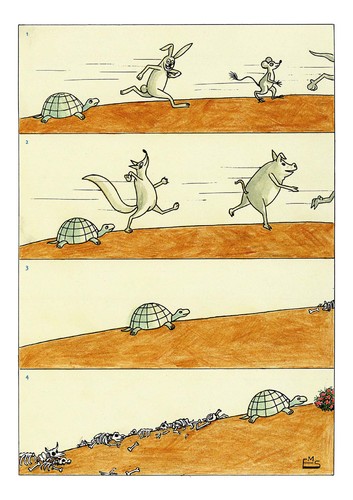 Cartoon: Race (medium) by Makhmud Eshonkulov tagged turtle,race