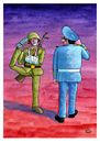 Cartoon: Soldier (small) by Makhmud Eshonkulov tagged soldier