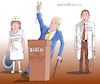 Cartoon: The run for president. (small) by Cartoonarcadio tagged biden democrats us elections