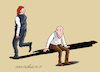Cartoon: The shadow is a chair. (small) by Cartoonarcadio tagged man,shadow,chair,humor