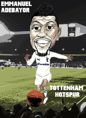 Cartoon: Emmanuel Adebayor - Spurs (medium) by bluechez tagged tottenham ...