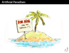 Cartoon: ARTIFICIAL PARADISES (small) by PETRE tagged desert,island,oportunity