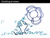 Cartoon: Clutching at Straws (small) by PETRE tagged drawing,drowning