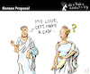 Cartoon: Roman Proposal (small) by PETRE tagged romans,69,sex,couples