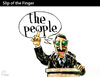 Cartoon: SLIP OF THE FINGER (small) by PETRE tagged people,politicians