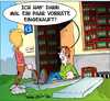 Cartoon: Vorratskaeufe (small) by Trumix tagged vorratskäufe,katastrophenfall,hamsterkäufe,angst,gelassenheit