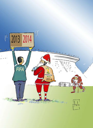 Cartoon: 2014 (medium) by Hule tagged fifa