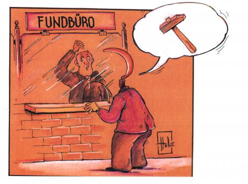 Cartoon: fundburo (medium) by Hule tagged politics