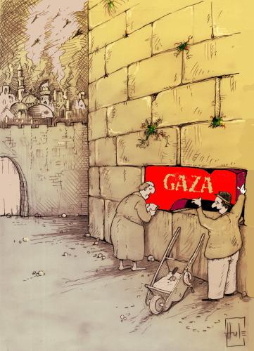 Cartoon: gaza (medium) by Hule tagged gaza