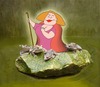 Cartoon: Frog Shepherdess (small) by Steve B tagged frogs,shepherdess