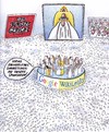 Cartoon: jüngstes gericht (small) by Petra Kaster tagged internet,google,wikileaks,gott,jenseits,himmel,datenschutz,onlineportale