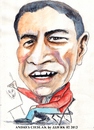 Cartoon: Andres Cieslak (small) by jjjerk tagged andres cieslak cartoon caricature painter red poland