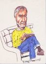 Cartoon: Tom (small) by jjjerk tagged yellow tom sketching irish ireland blue