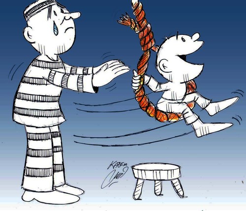 Cartoon: bye father (medium) by Hossein Kazem tagged by,father