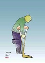 Cartoon: leg (small) by Hossein Kazem tagged leg