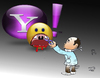 Cartoon: yahoo chat (small) by Hossein Kazem tagged yahoo,chat