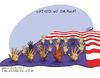 Cartoon: Wall Street (small) by goodarzi tagged occupy wall st goodarzi american hand the flag abbas cruel in america people help drowning water