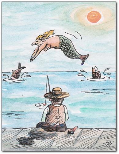 cartoon fishing pics. Cartoon: fishing (medium) by