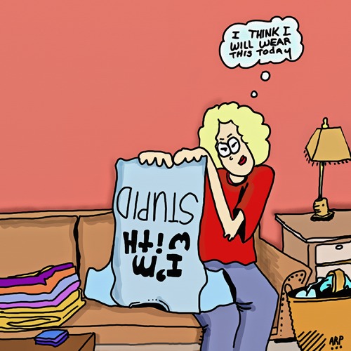 Cartoon: Stupid (medium) by tonyp tagged arp,arptoons,tonyp,stupid,with,clothes,choirs